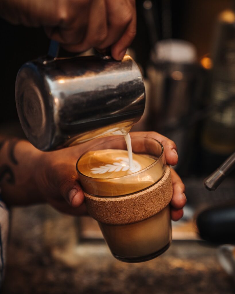latte art - rosetta